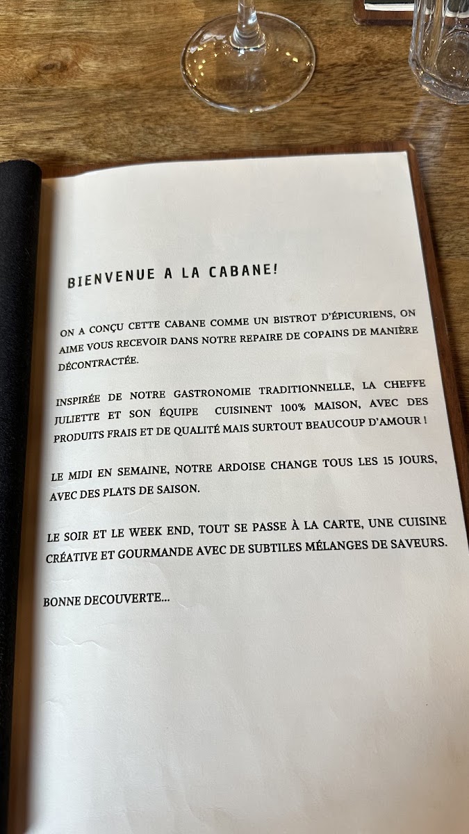 Menu Restaurant La Cabane Du Septentrion-5
