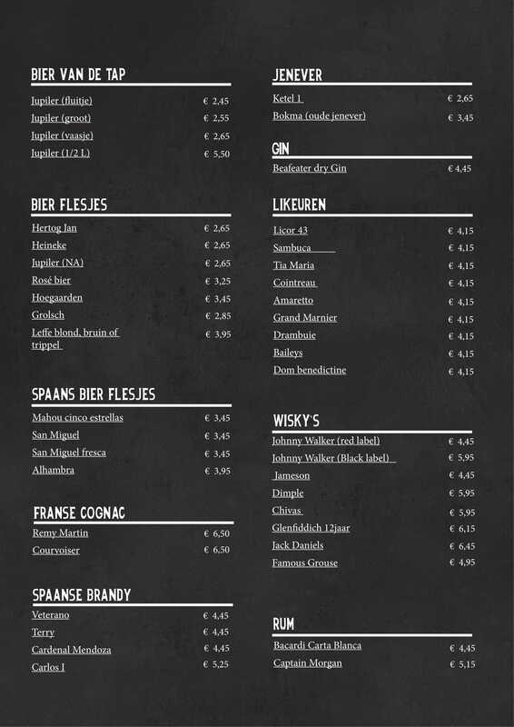 Menu Restaurant La Caleta-1