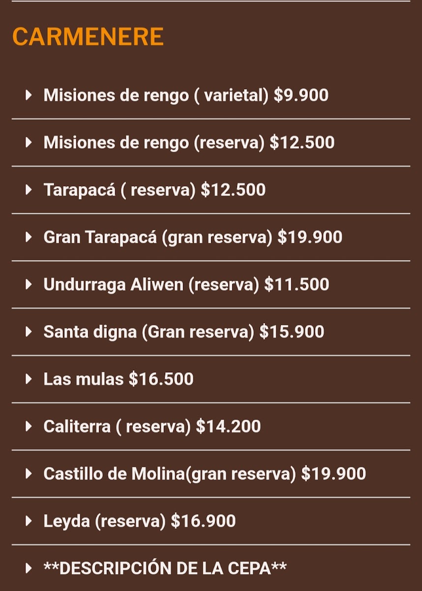 Menu Restaurant La Casa De Doña María-7