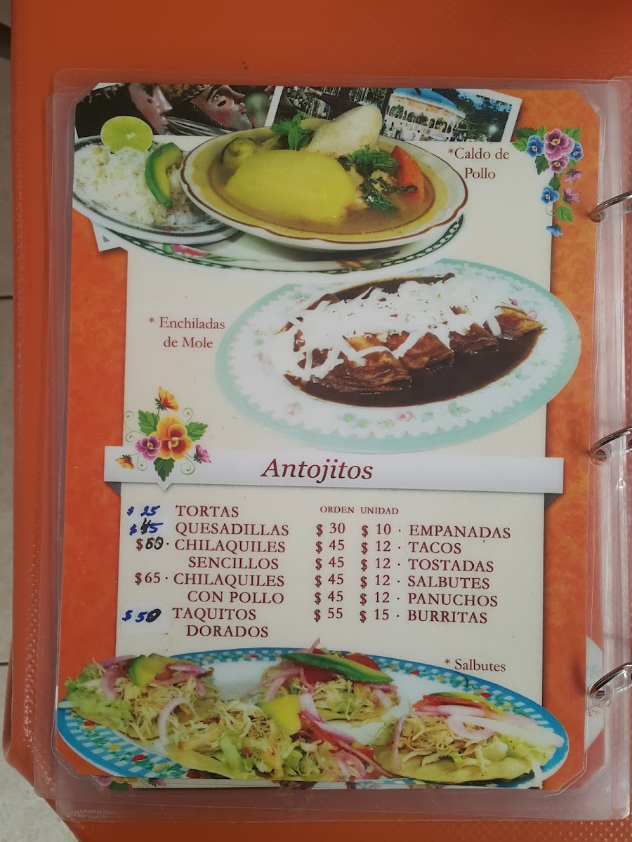 Menu Restaurant ' La Chiapaneca '-2