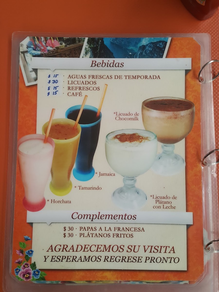 Menu Restaurant ' La Chiapaneca '-5