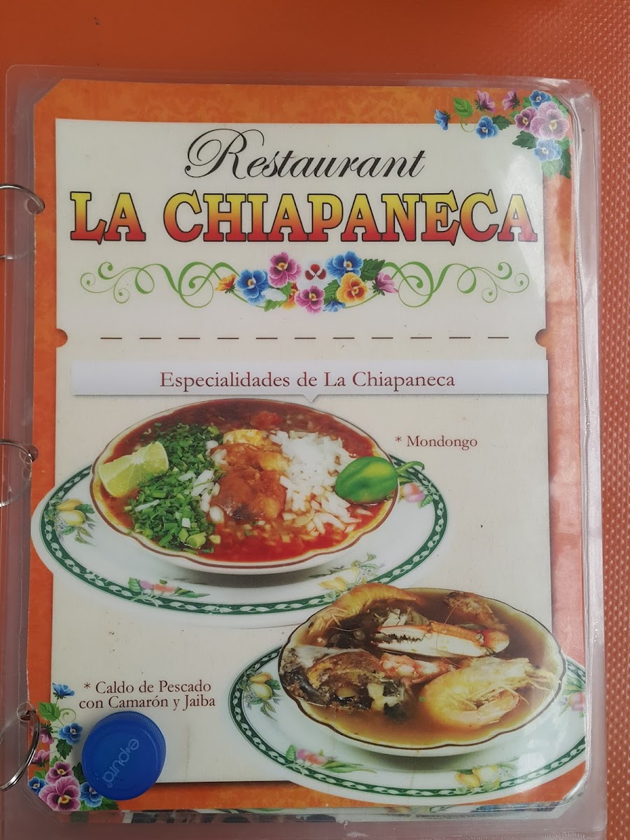 Menu Restaurant ' La Chiapaneca '-8