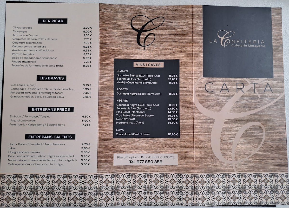 Menu Restaurant La Confiteria-2