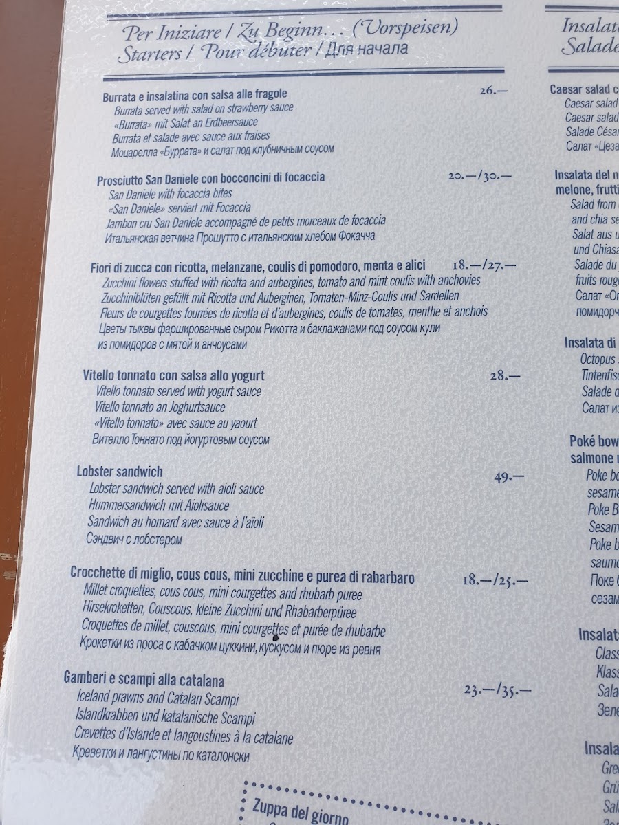 Menu Restaurant La Cucina Di Alice-5