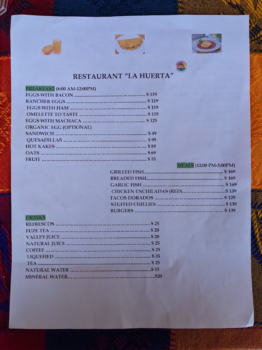 Menu Restaurant La Huerta-10