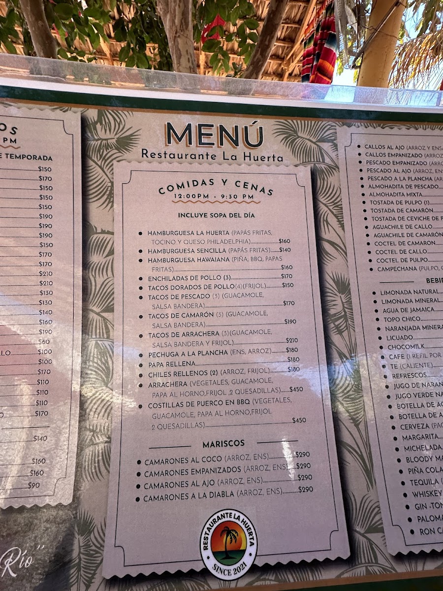 Menu Restaurant La Huerta-4