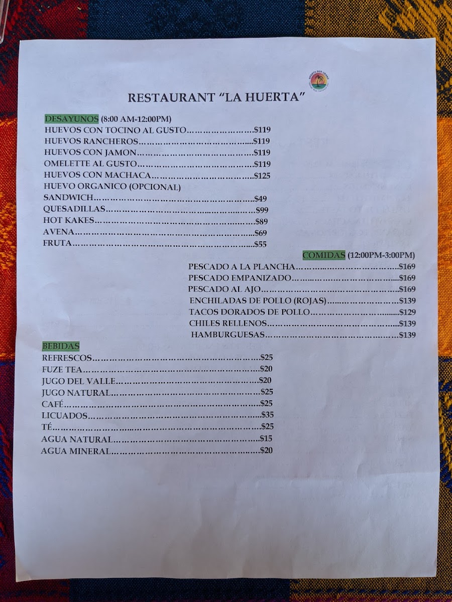 Menu Restaurant La Huerta-6