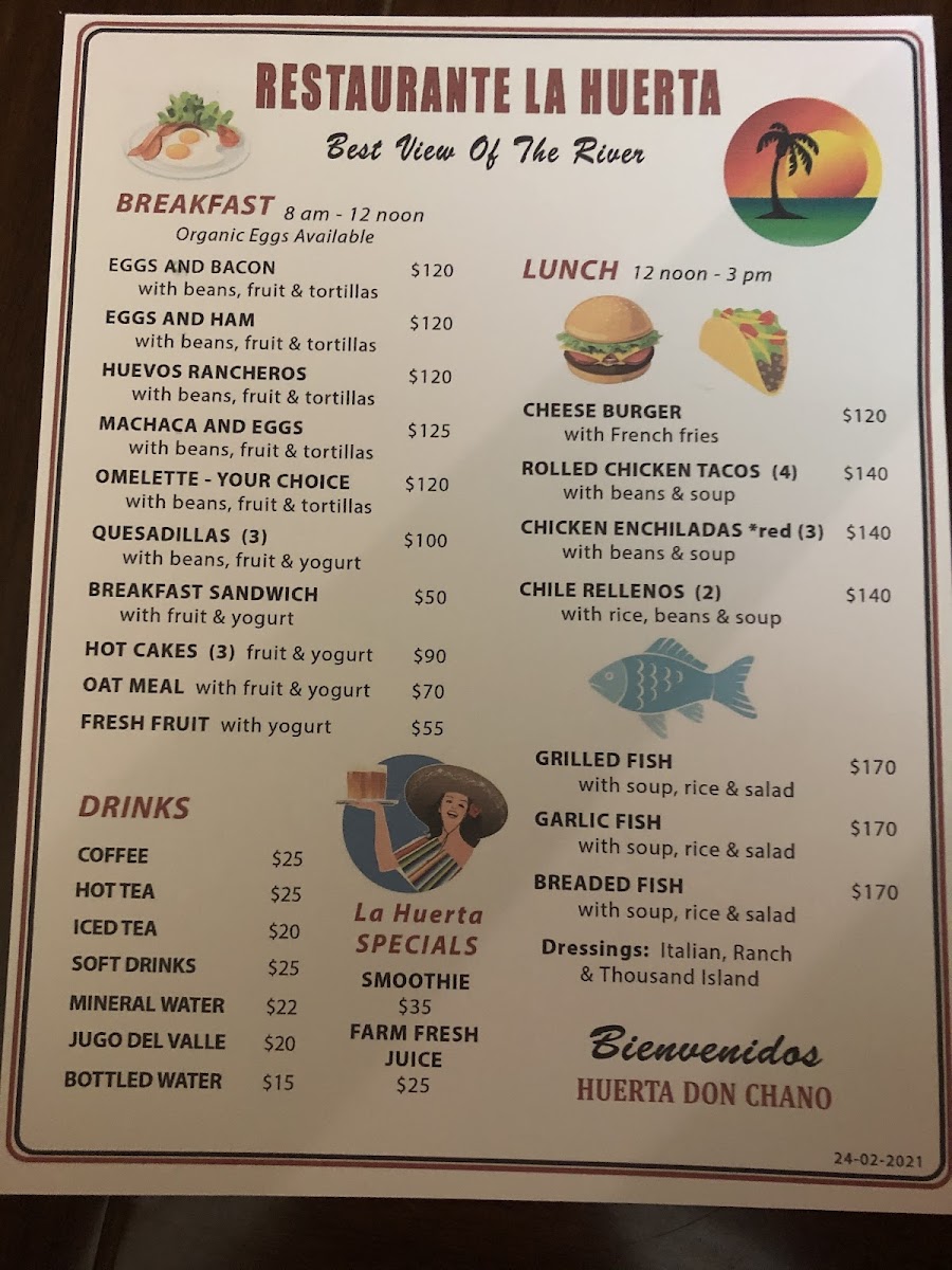 Menu Restaurant La Huerta-7