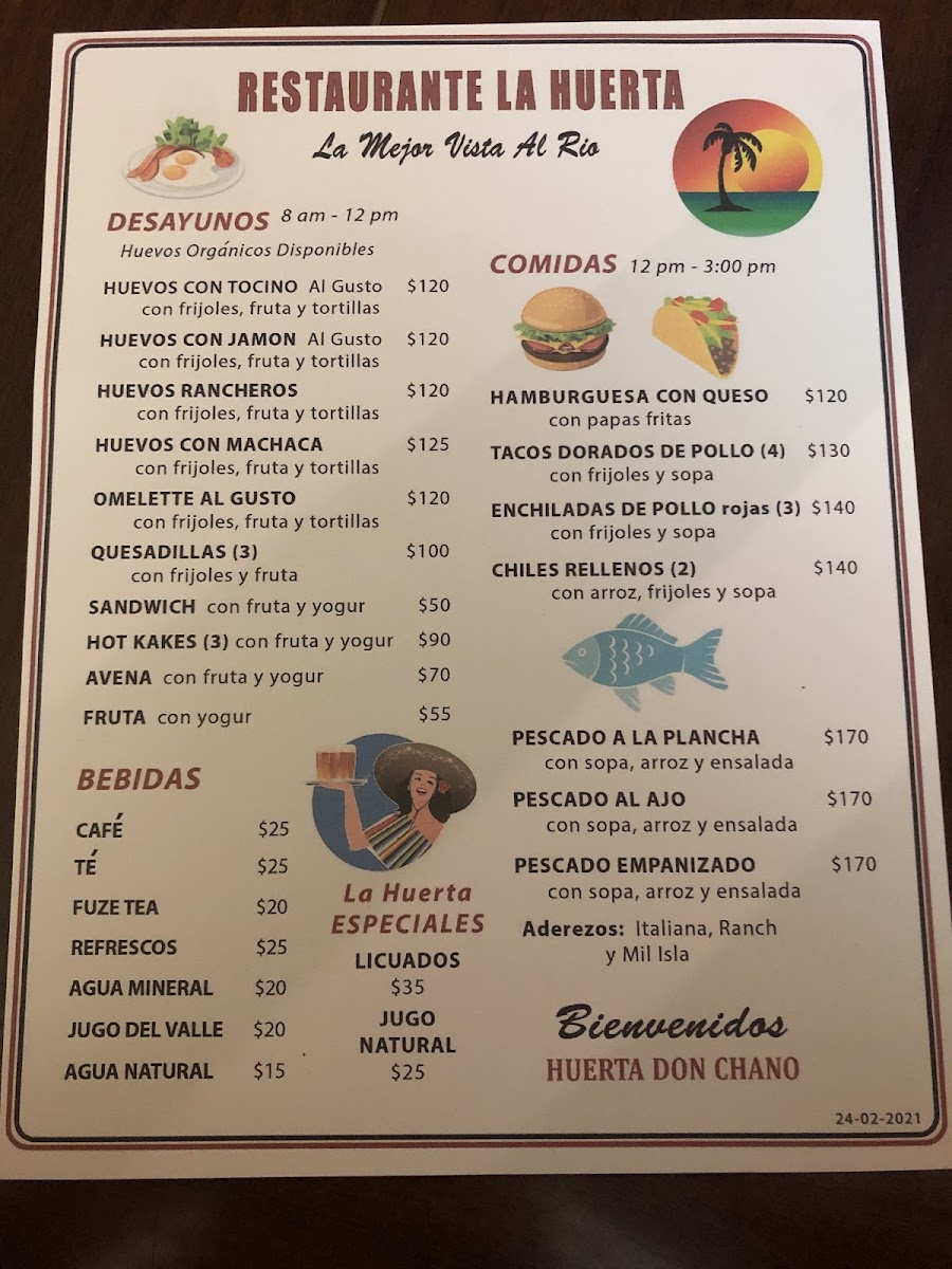 Menu Restaurant La Huerta-8