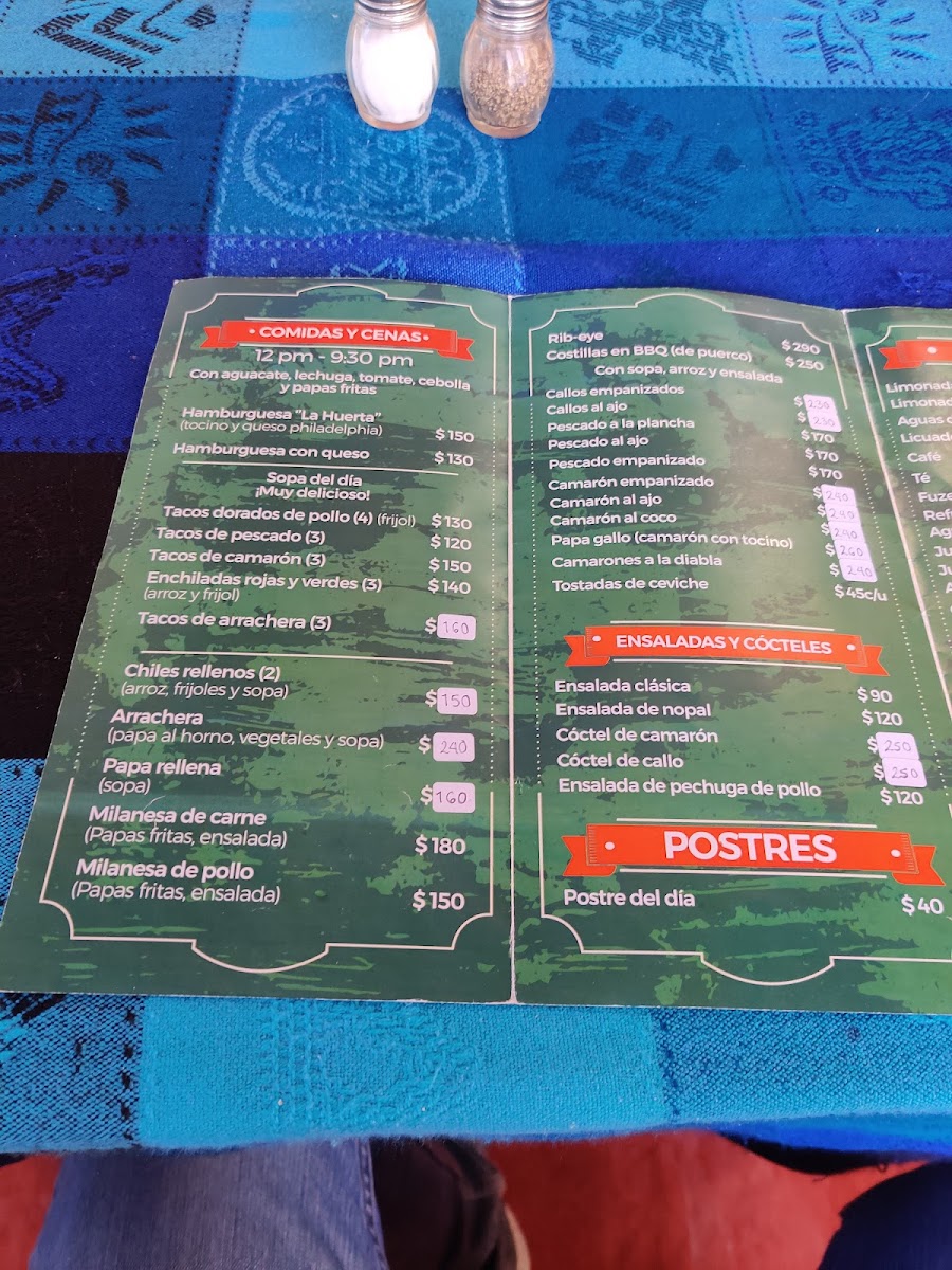 Menu Restaurant La Huerta-9