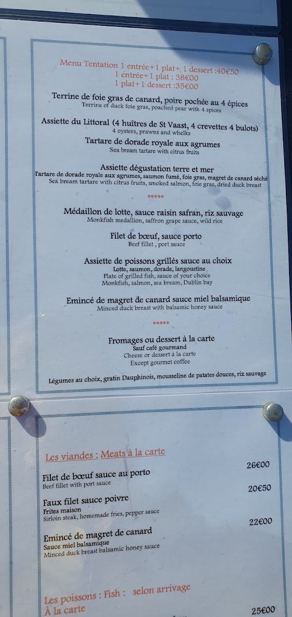 Menu Restaurant La Marina Cherbourg-10