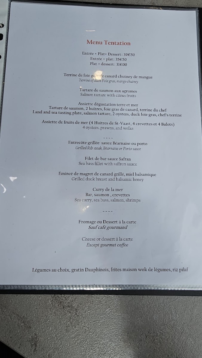Menu Restaurant La Marina Cherbourg-2