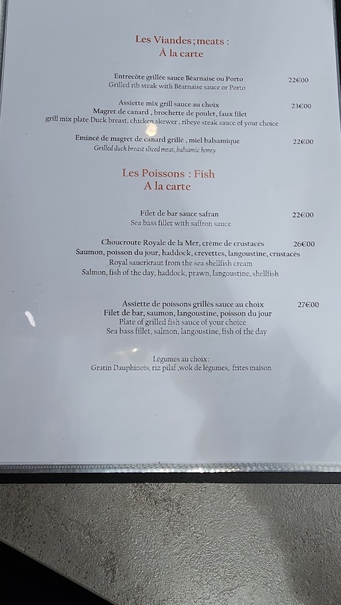 Menu Restaurant La Marina Cherbourg-4