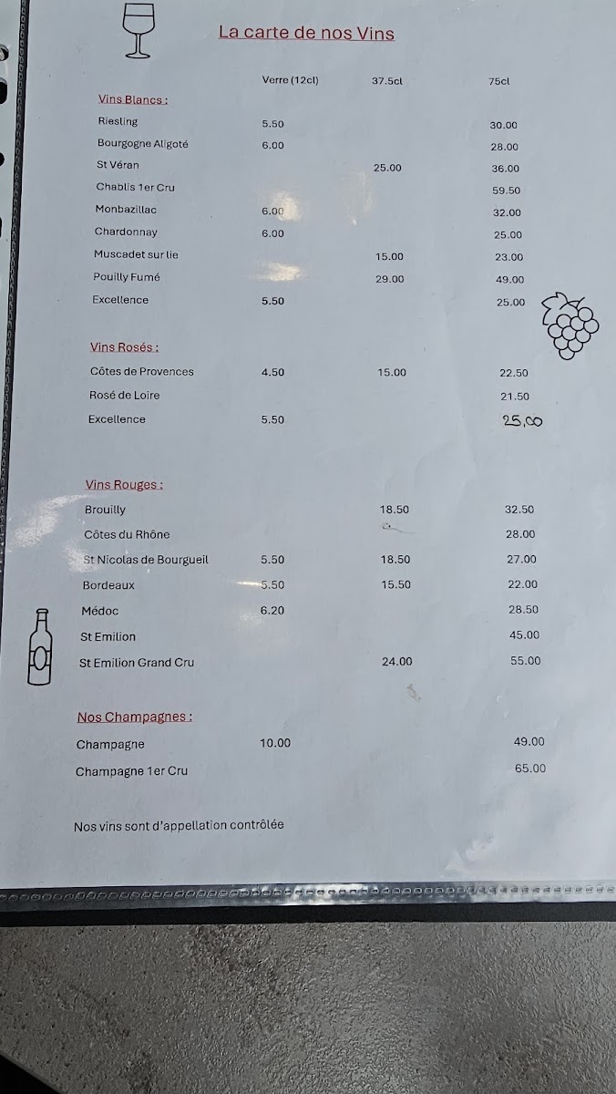 Menu Restaurant La Marina Cherbourg-6