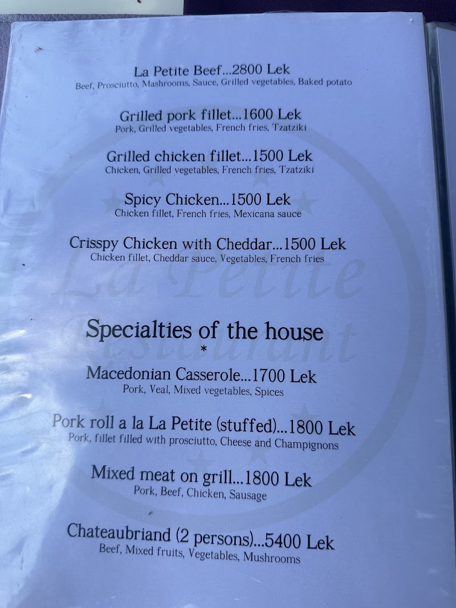 Menu Restaurant La Petite-2