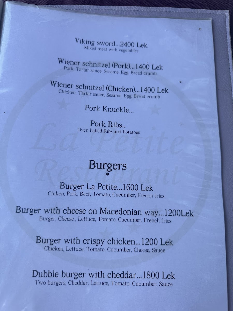 Menu Restaurant La Petite-4