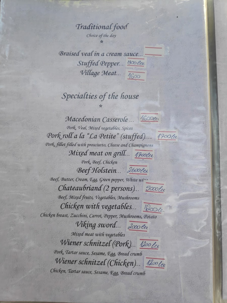 Menu Restaurant La Petite-9