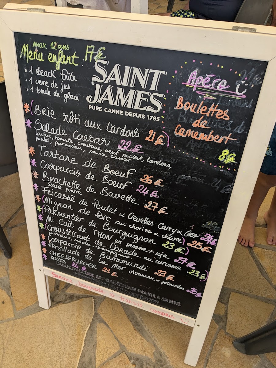 Menu Restaurant La Piscine-1