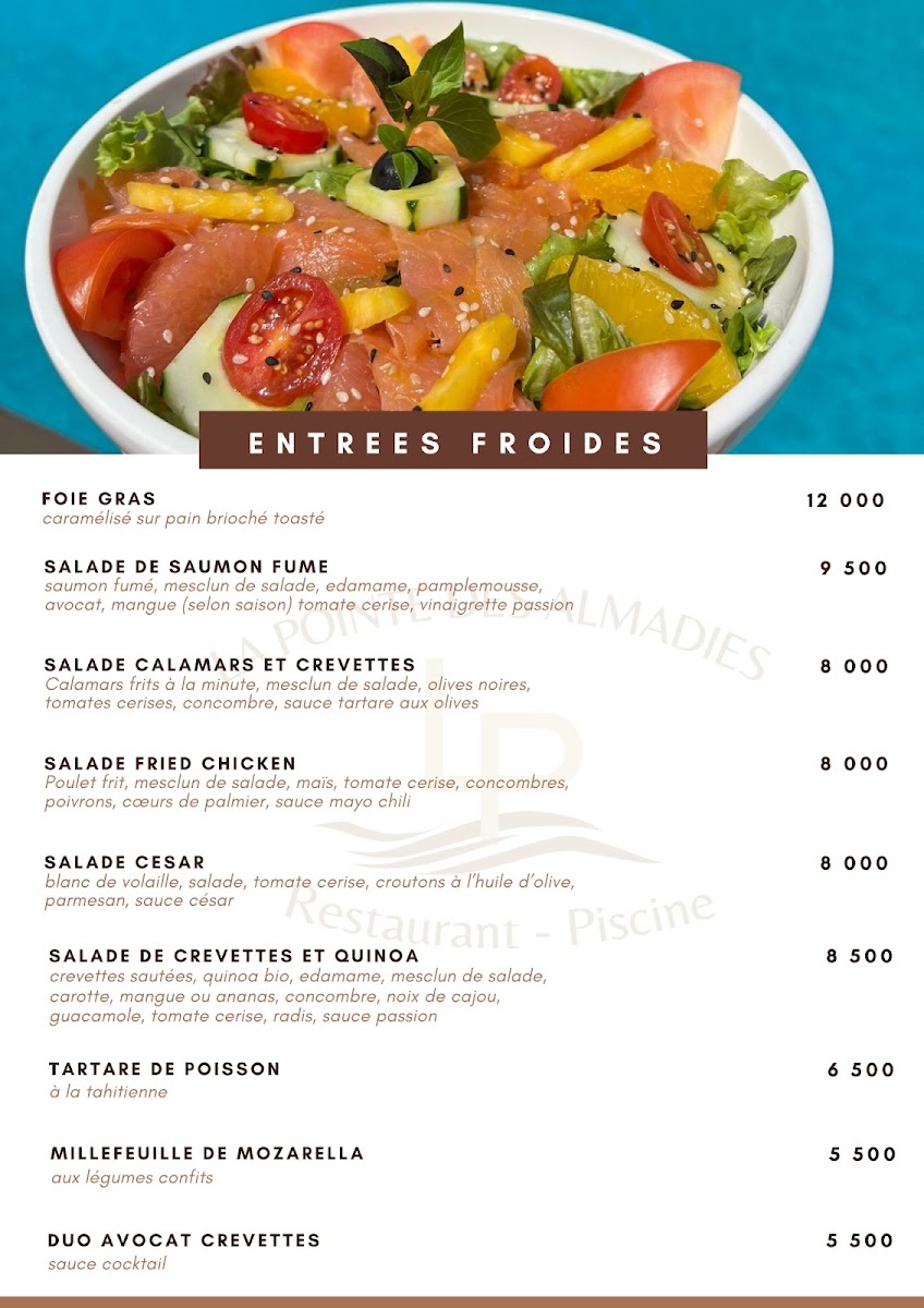 Menu Restaurant La Pointe Des Almadies-2