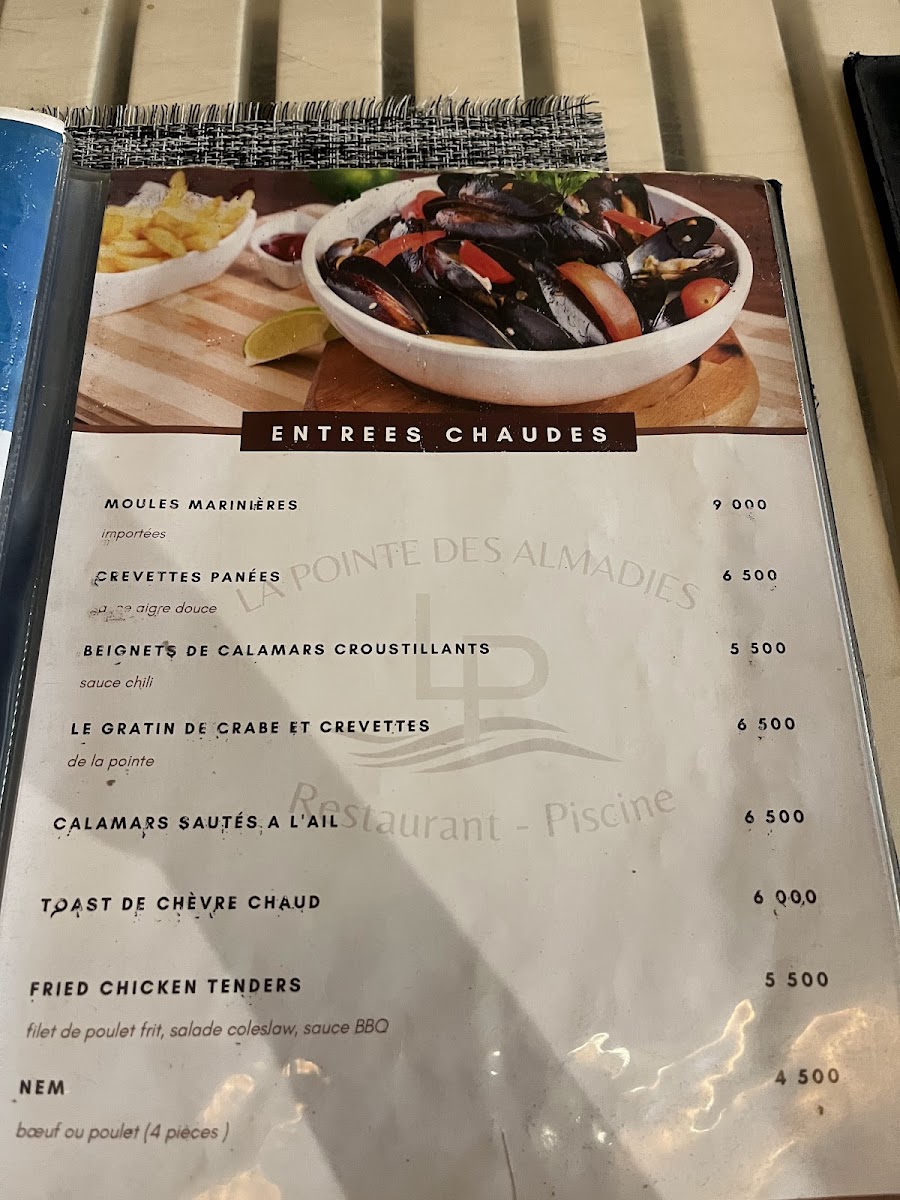 Menu Restaurant La Pointe Des Almadies-6