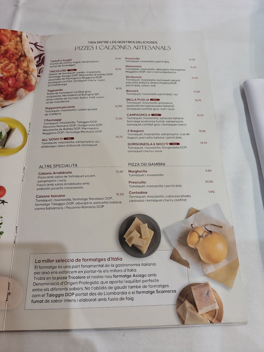 Menu Restaurant La Tagliatella | Andorra-4