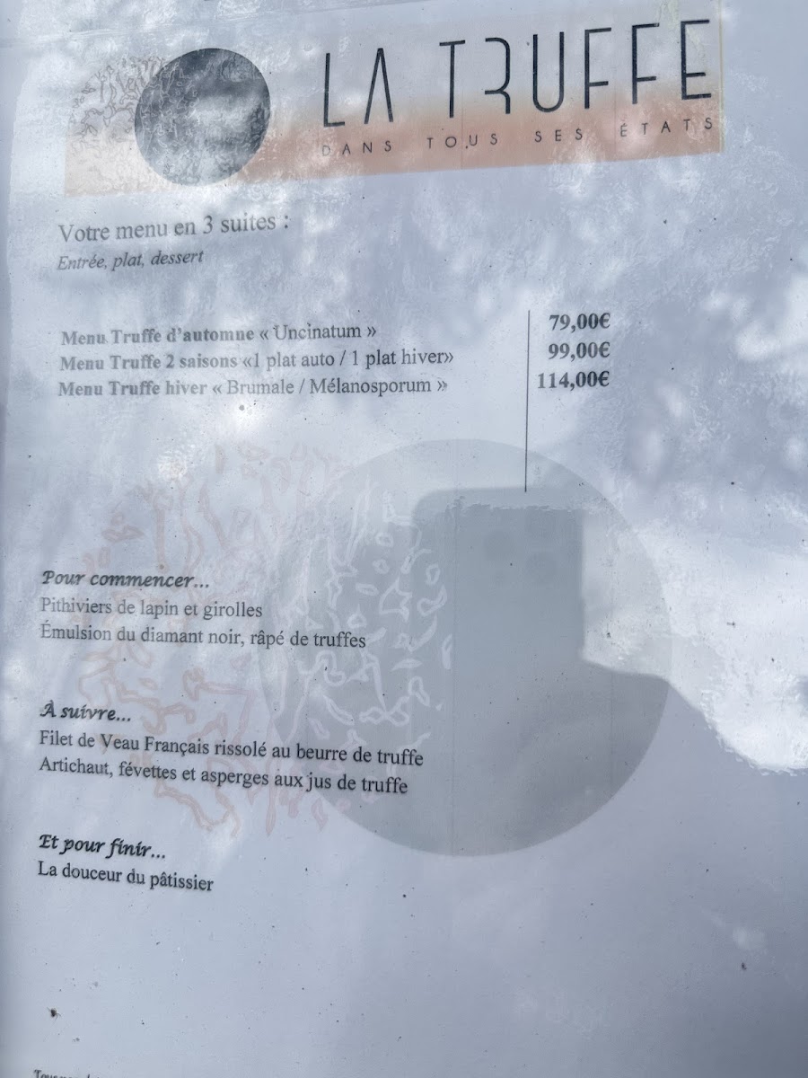 Menu Restaurant La Truffe Dans Tous Ses États-8
