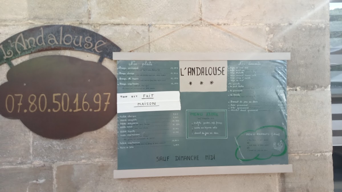 Menu Restaurant L'andalouse-2