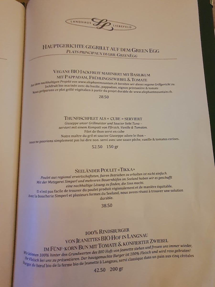 Menu Restaurant Landhaus Liebefeld-1