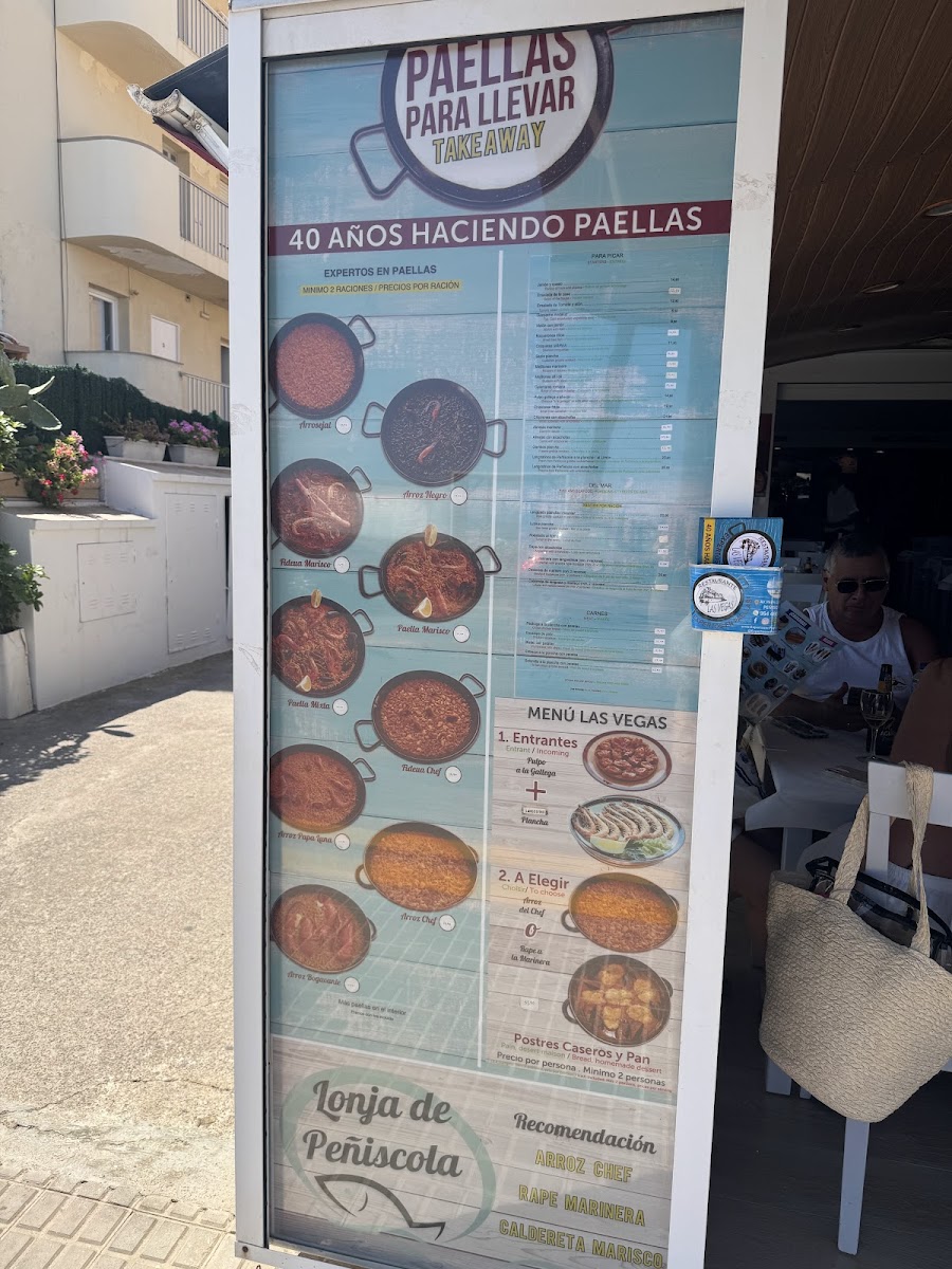 Menu Restaurant Las Vegas Peníscola - Experts En Paelles-2