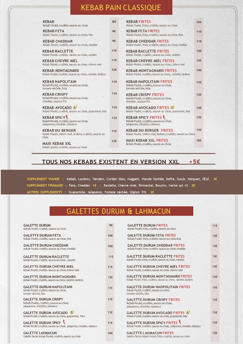 Menu Restaurant L’Atelier Du Kebab & Tacos Sarrebourg-1