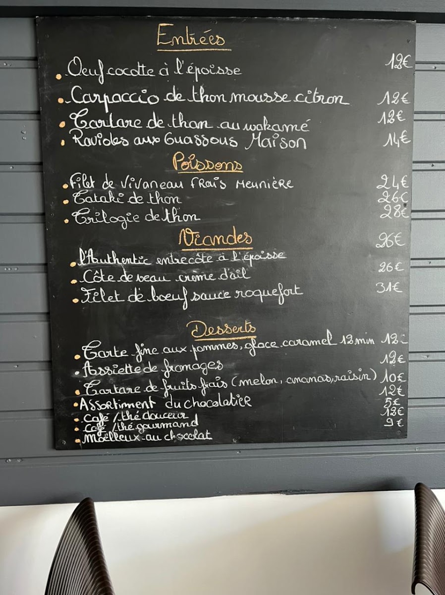 Menu Restaurant L'authentic-1