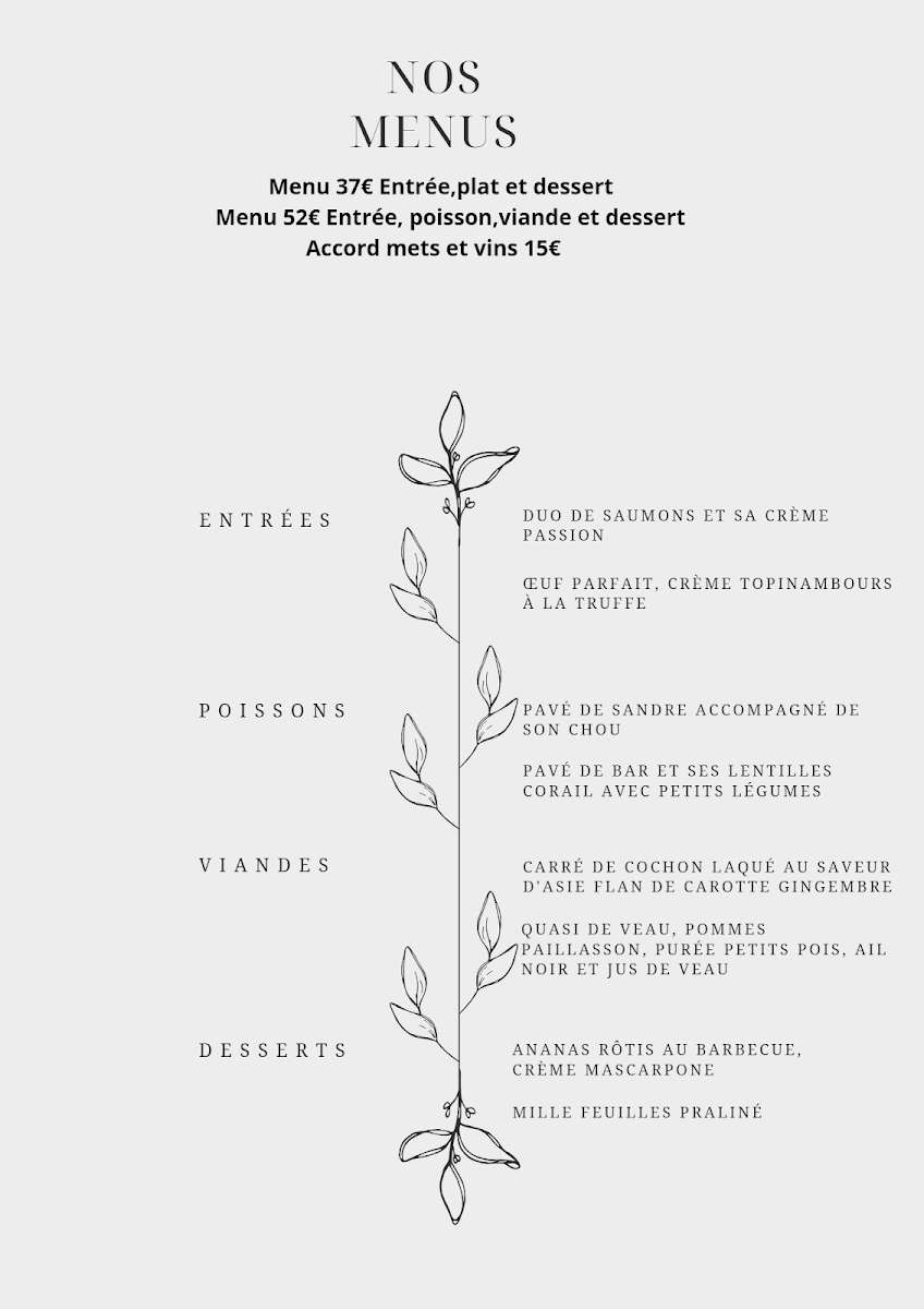 Menu Restaurant 'le 1617'-9