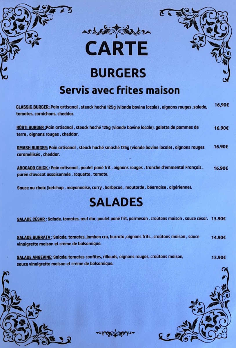 Menu Restaurant Le 347-1