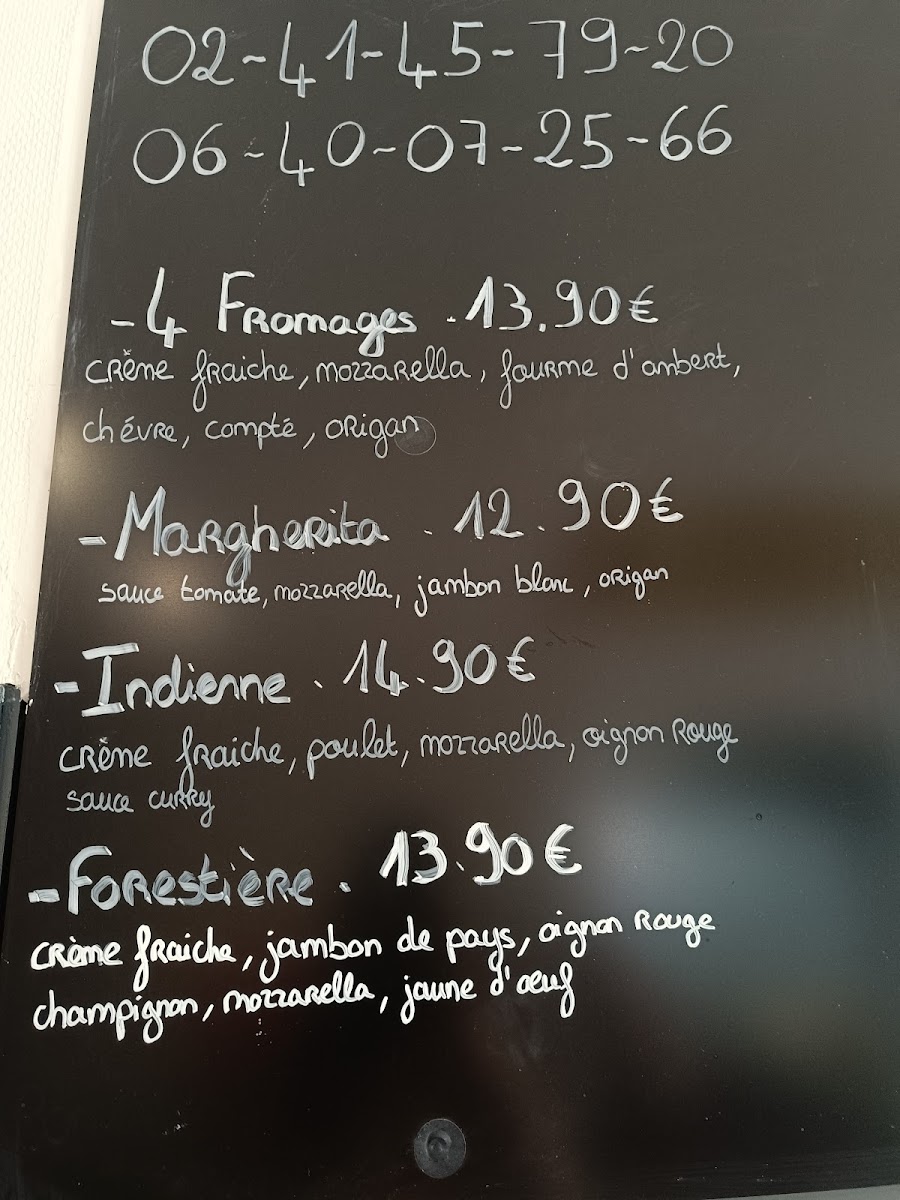 Menu Restaurant Le 347-5