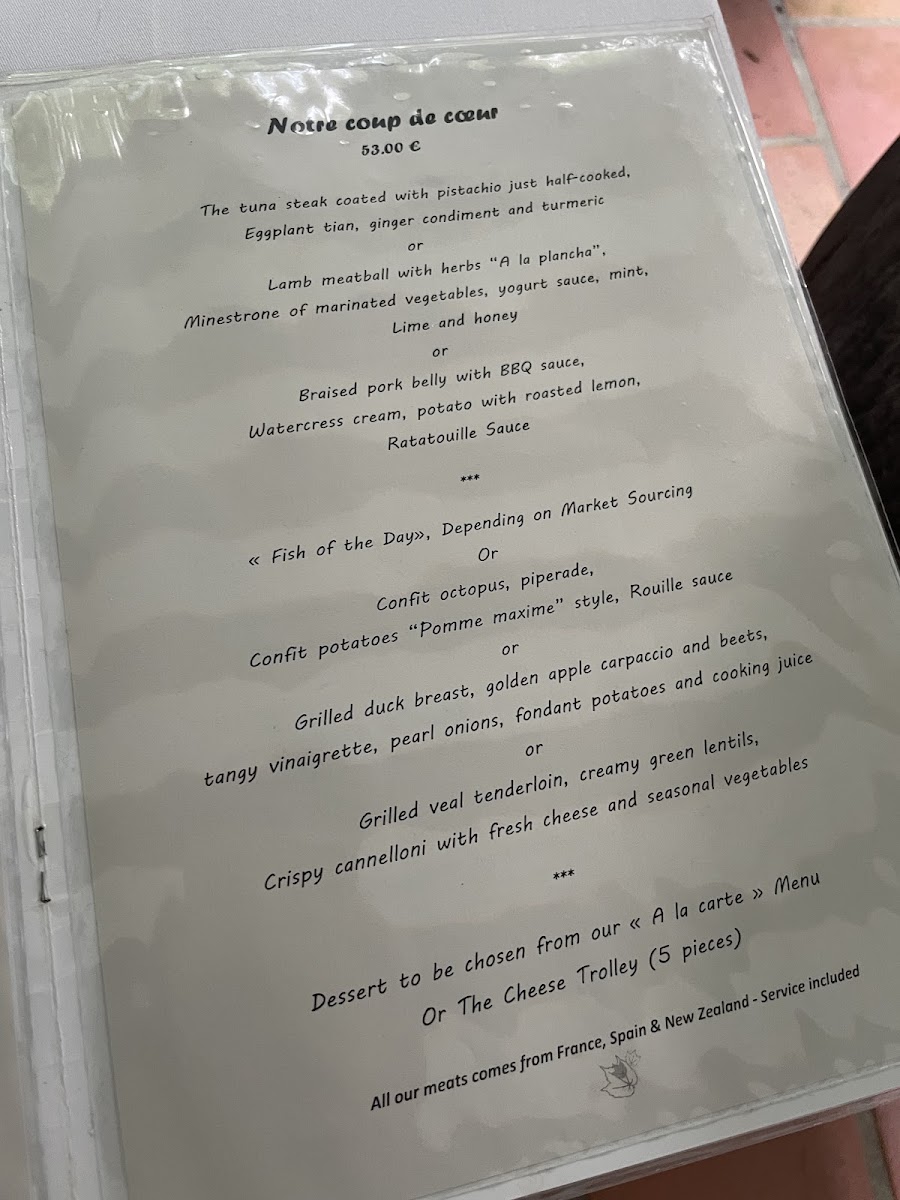 Menu Restaurant Le Cantou-7