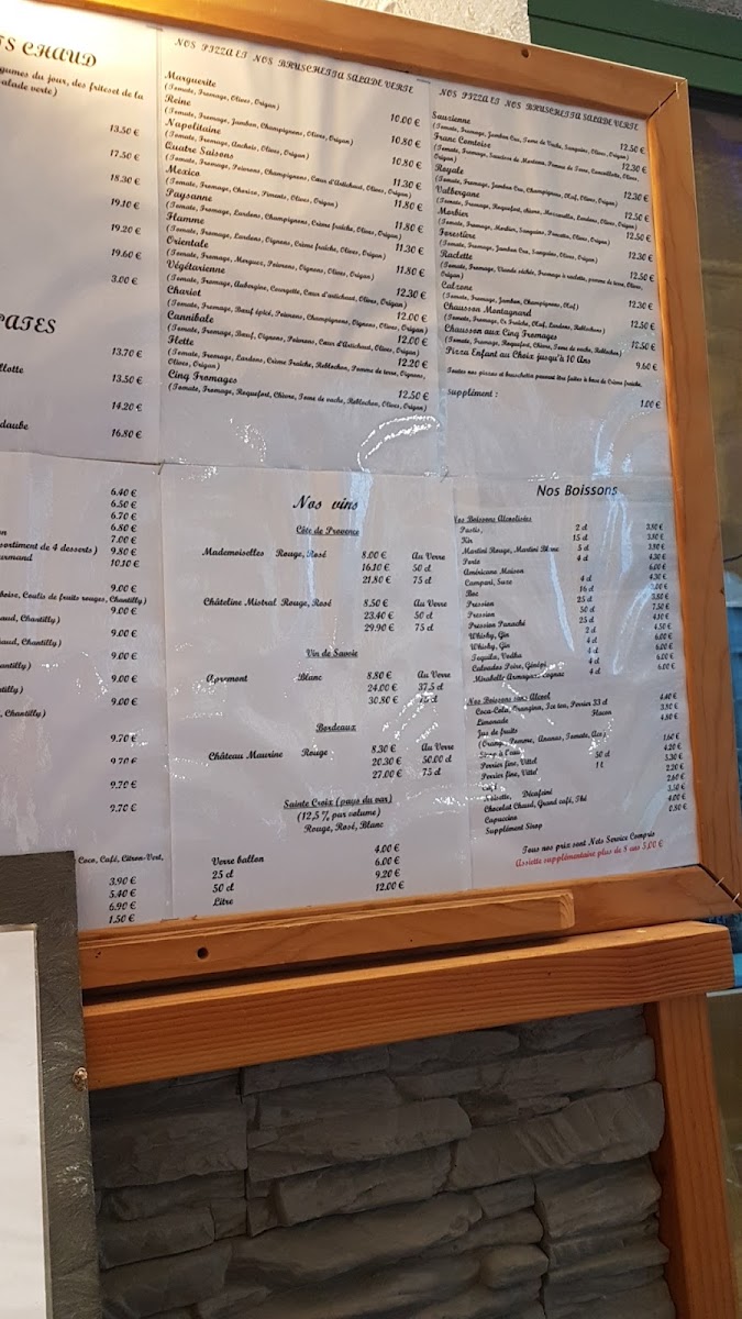 Menu Restaurant Le Chariot-5