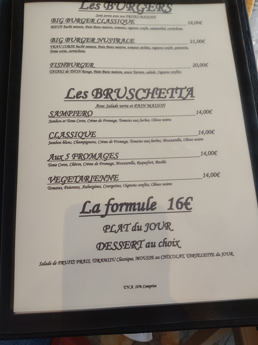 Menu Restaurant Le Club-10