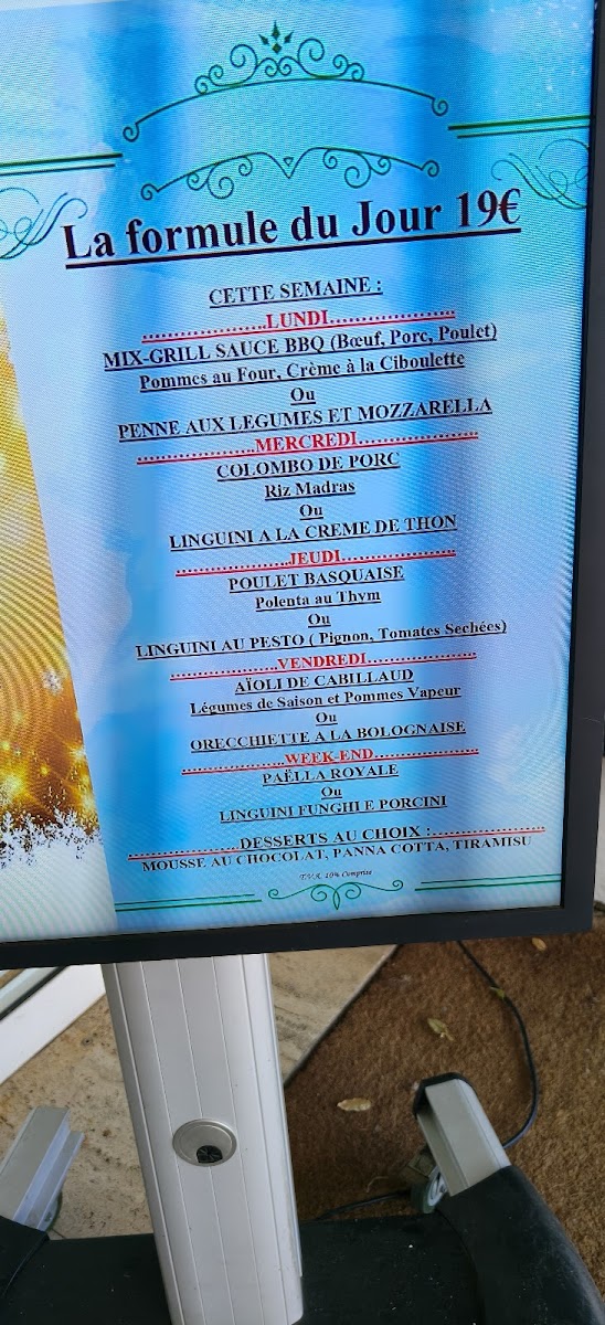 Menu Restaurant Le Club-4