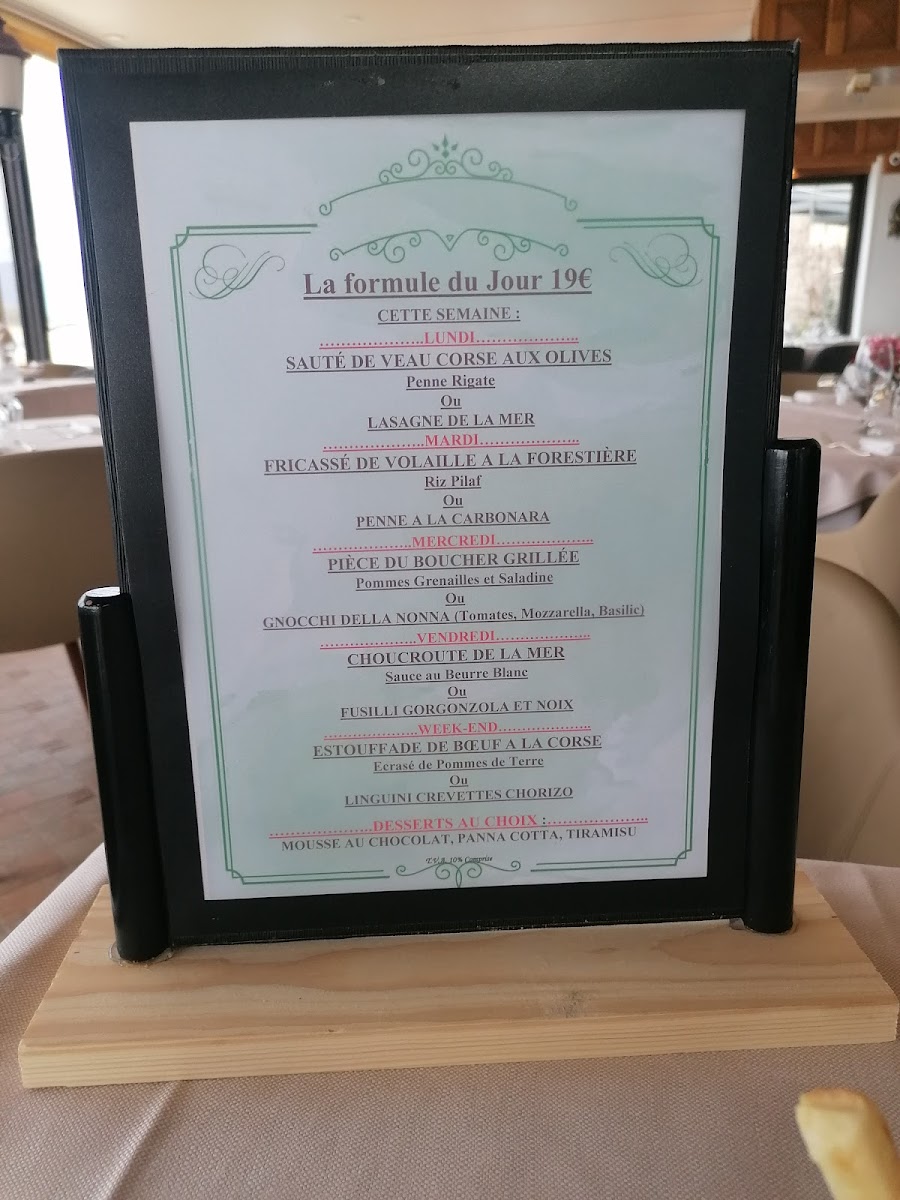 Menu Restaurant Le Club-5
