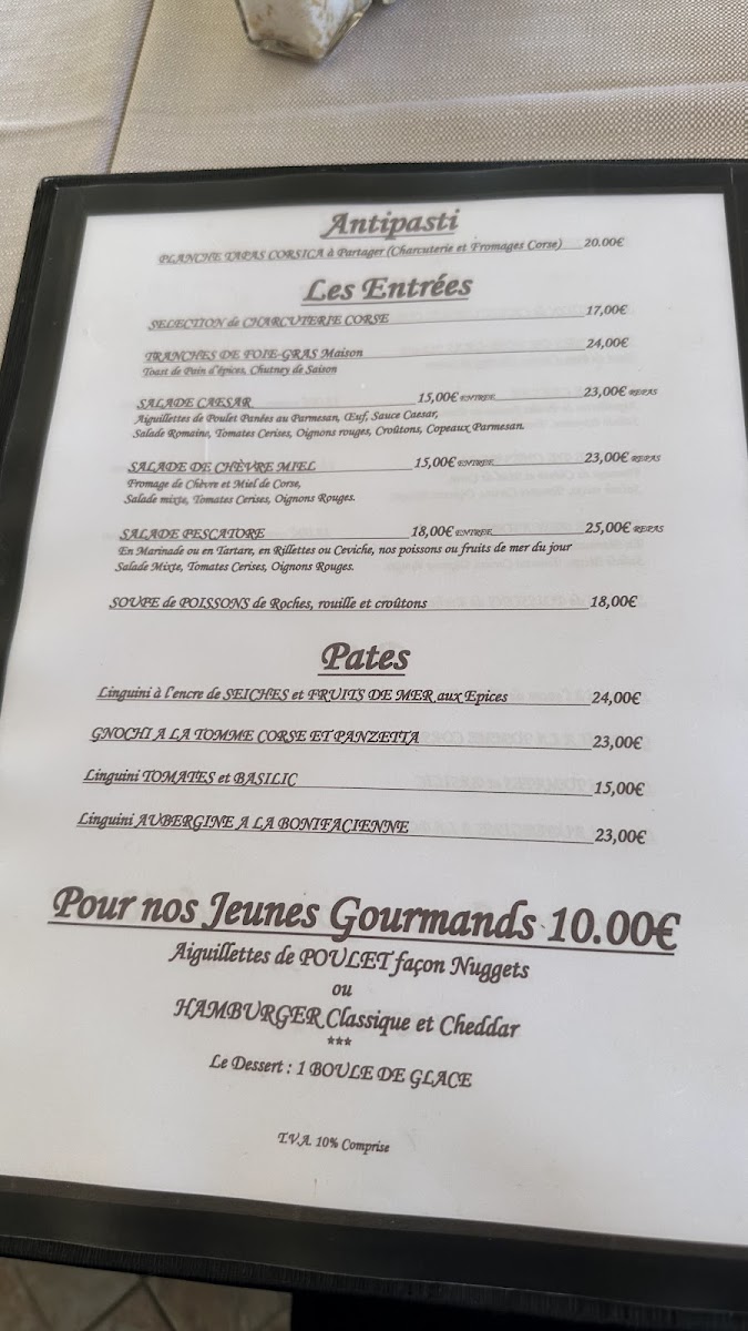 Menu Restaurant Le Club-8