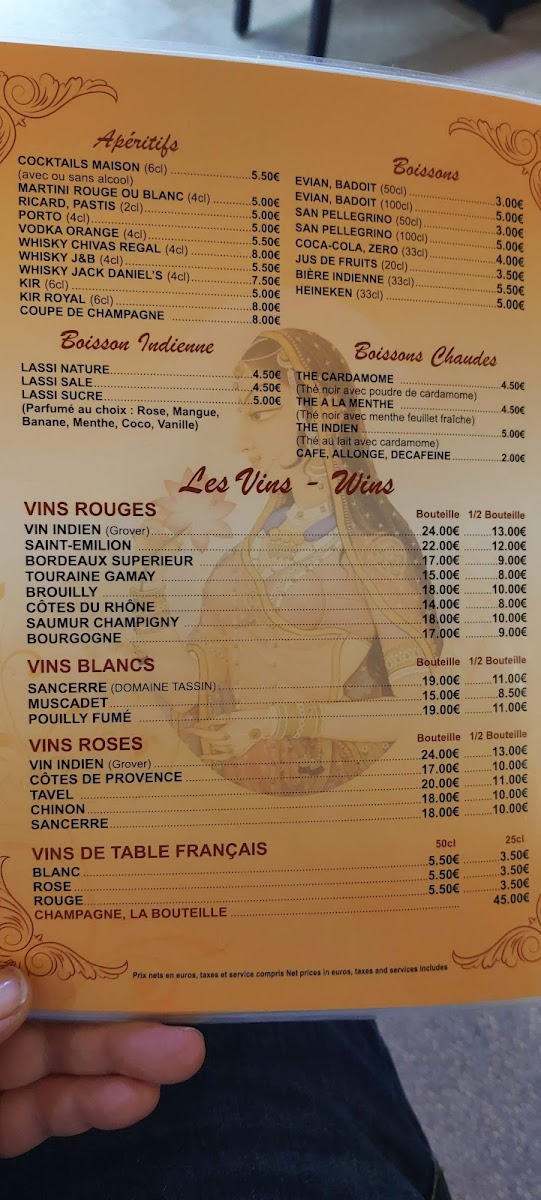 Menu Restaurant Le Kashmir-3