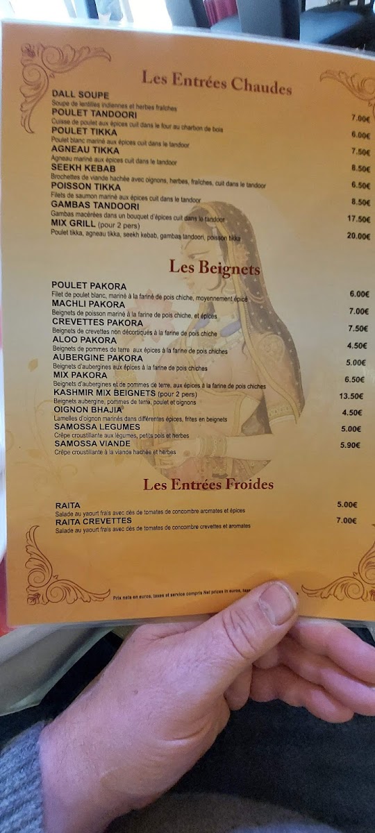 Menu Restaurant Le Kashmir-4