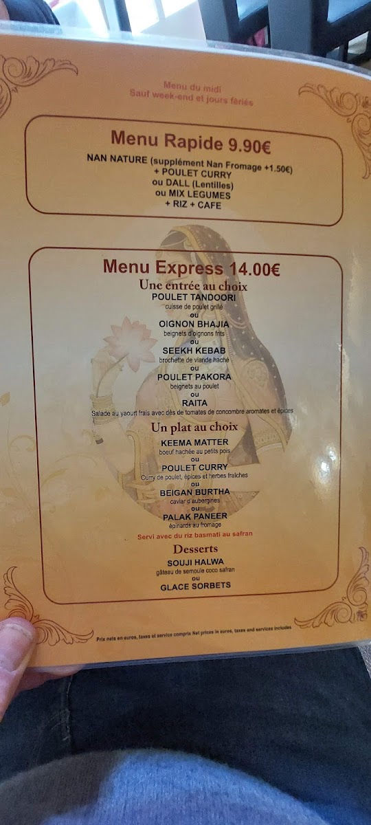 Menu Restaurant Le Kashmir-5