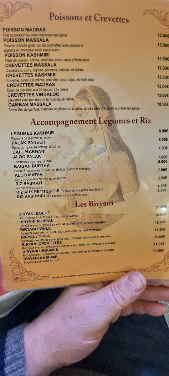 Menu Restaurant Le Kashmir-6