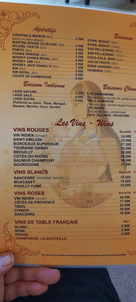 Menu Restaurant Le Kashmir-7