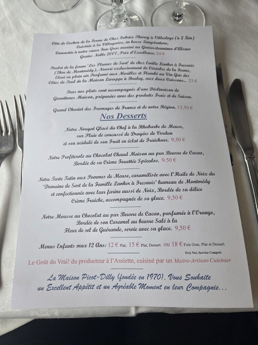 Menu Restaurant Le Panoramique-1