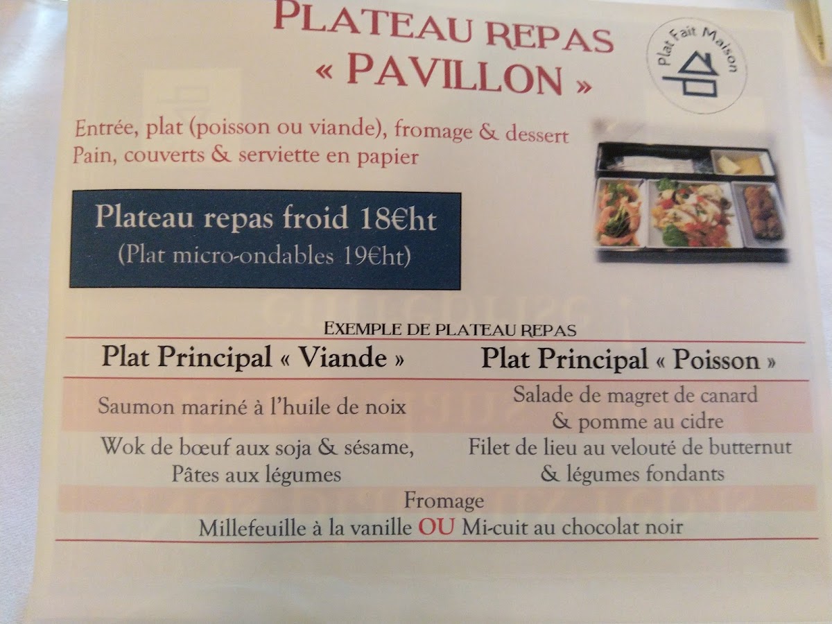 Menu Restaurant Le Pavillon-5