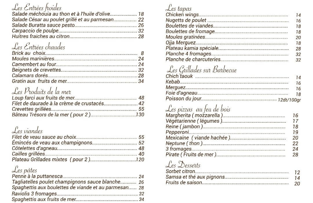 Menu Restaurant Le Pirate-3