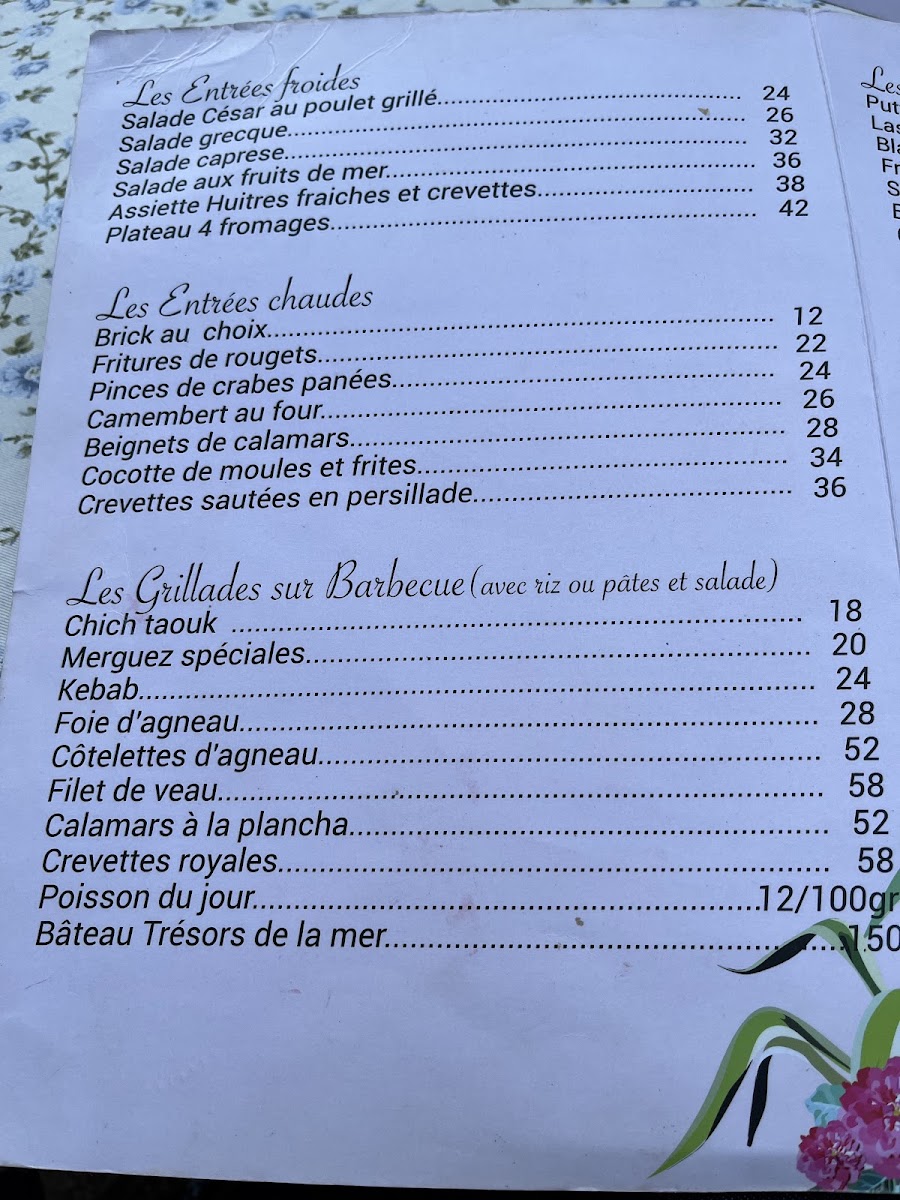 Menu Restaurant Le Pirate-5