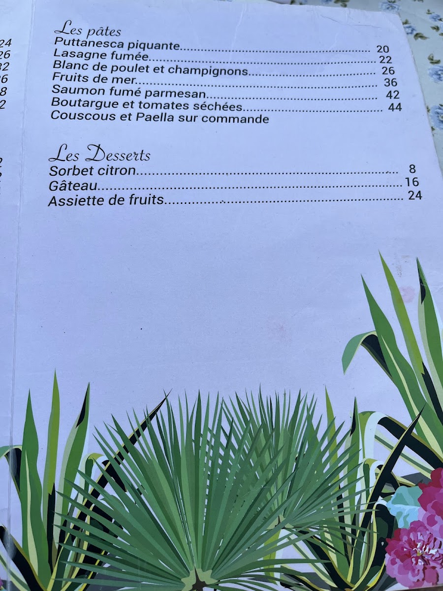 Menu Restaurant Le Pirate-8